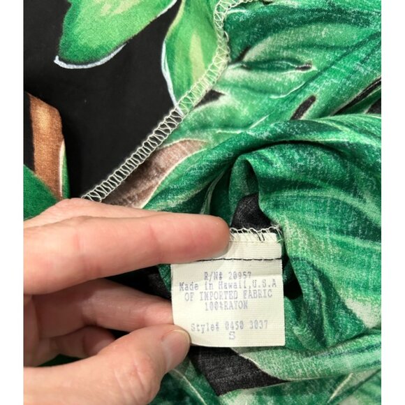 Tori Richard Mens Hawaiian Shirt Cocktail Tropical Leaf Print Size S - Picture 8 of 11